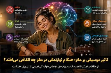 تأثیر موسیقی بر مغز؛ هنگام نوازندگی در مغز چه اتفاقی می‌افتد؟